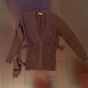 Brown cardigan